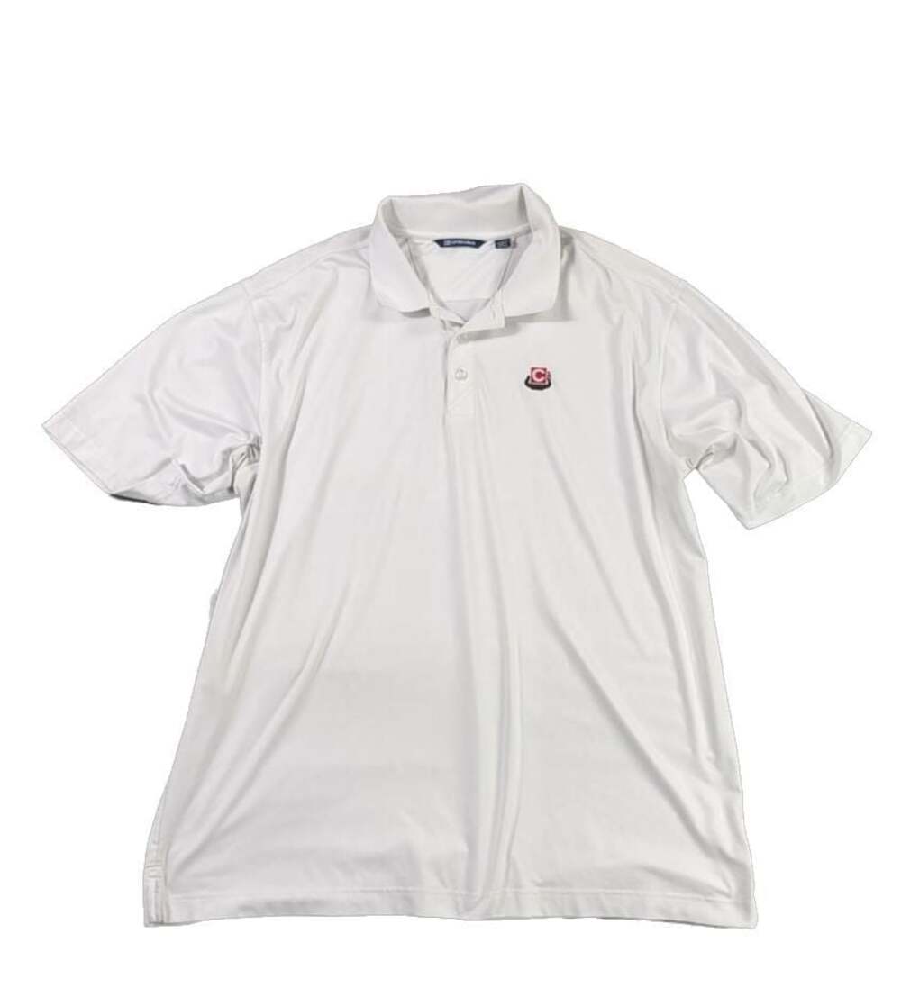 Cutter & Buck White Performance Polo Shirt